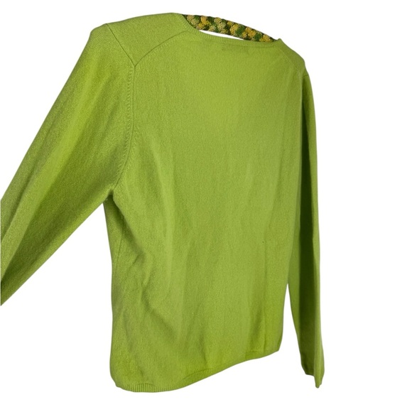 Cashmere v neck sweater Valerie Stevens Large - Picture 3 of 6